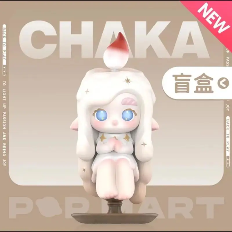 Popmart Chaka Light Sprite Series Blind Box Guess Bag Mystery Box Toys Doll Cute Anime Figure Desktop Ornaments Gift Collection