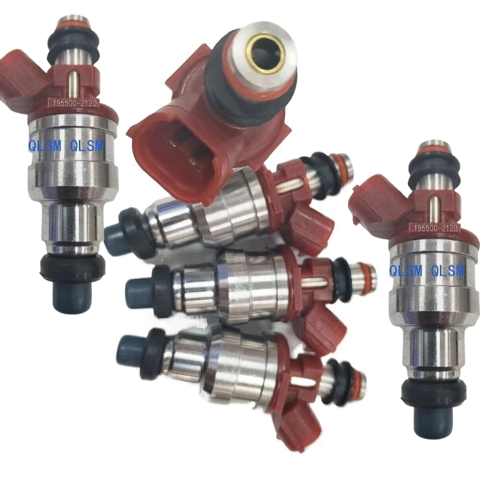 

6Pcs 195500-2120 Fuel Injector For Mazda 323 MX-3 Daihatsu Charade 1.3L 1.6L B61K-13-250 Engine Nozzle Valve Replacement