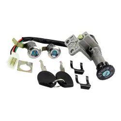 Ignition Switch Key Set Replacement Starter Lock Automotive New Motorcycle Assembly for Gy6 150Cc 1P39Qmb Moped Scooter