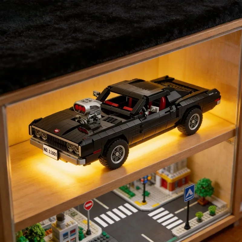 2026 Technical Car Dodge Charger Racing car Building Blocks Model Bricks Toys In Movie Fast Furious Vehicle Gifts For Boyfriend view 5