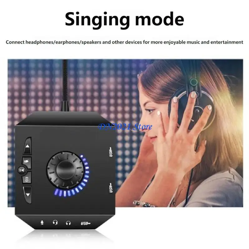 

F3KE Sound Converters Adapter for Desktop and Laptop Computers for Better Sound Quality