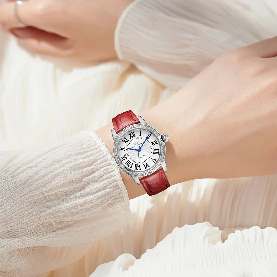 WM 시계 여성 쿼츠 시계 방수 클래식 캐주얼 비즈니스 여성용 시계 Welly Merck 시계 WM080L