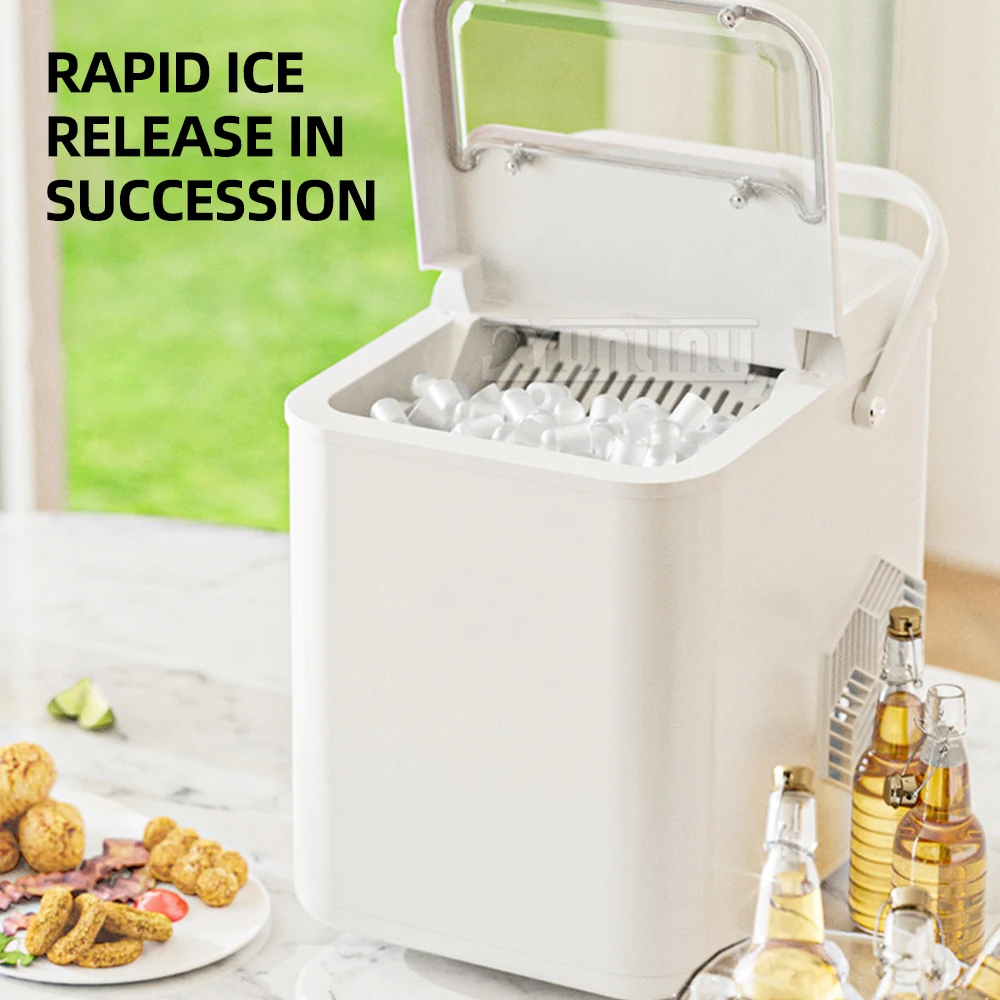 Electric Ice Maker Household Desktop Ice Maker Ice Maker Equipment for Milk Tea Shop