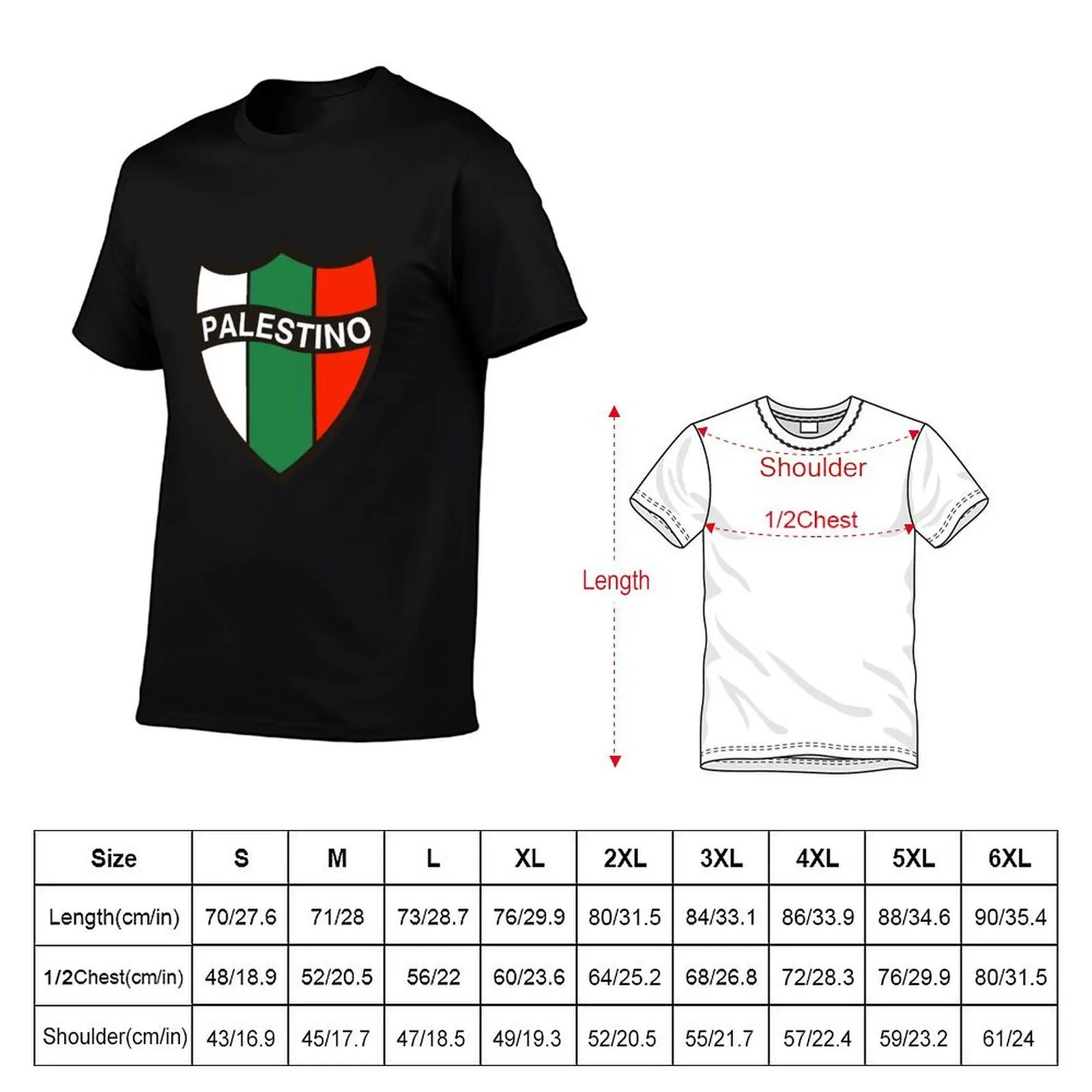 Club Deportivo Palestino Chile T-Shirt valentines boutique clothes baggy shirts t shirts for men graphic