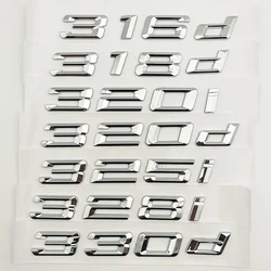 For BMW 316i 318i 320i 320d 325i 330i 330d 335i 340i E46 E90 E91 F30 G20 Car Letters Rear Trunk Decals Emblem Badge Logo Sticker