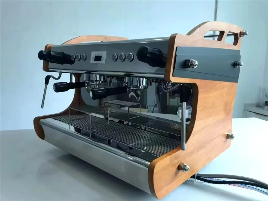 2 Group Dual Boiler Espresso Machine 11L for Hotel Commercial Italian Coffee Maker Custom