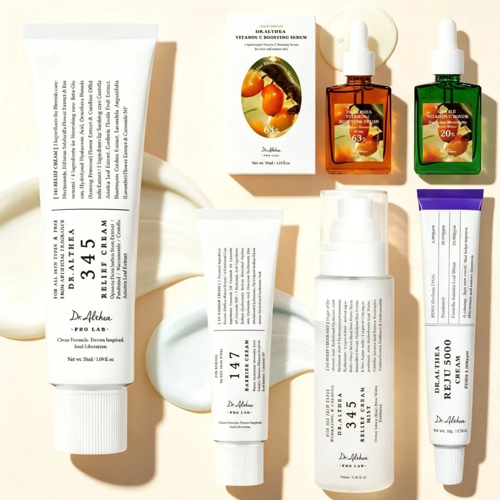 Dr. Althea 345 Relief Cream 147 Face Barrier Repair Cream Vitamin C Skin Brightening Essence Mist Korean Original Skincare