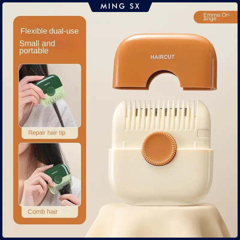 

2 in 1 Baby HairCut and Hairdressing Comb Trim Bangs and Broken Hair Bangs Trimmer Manual Portable Children's Hair Clipper