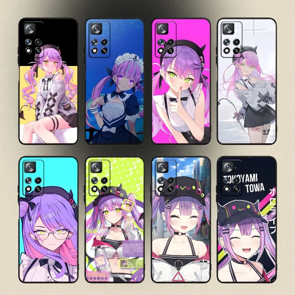 

Tokoyami Towa Hololive Phone Case For Samsung Galaxy A20,A21s,A22,A31,A32,A52,A53,A72,73,A80,A91 Soft Black Cover