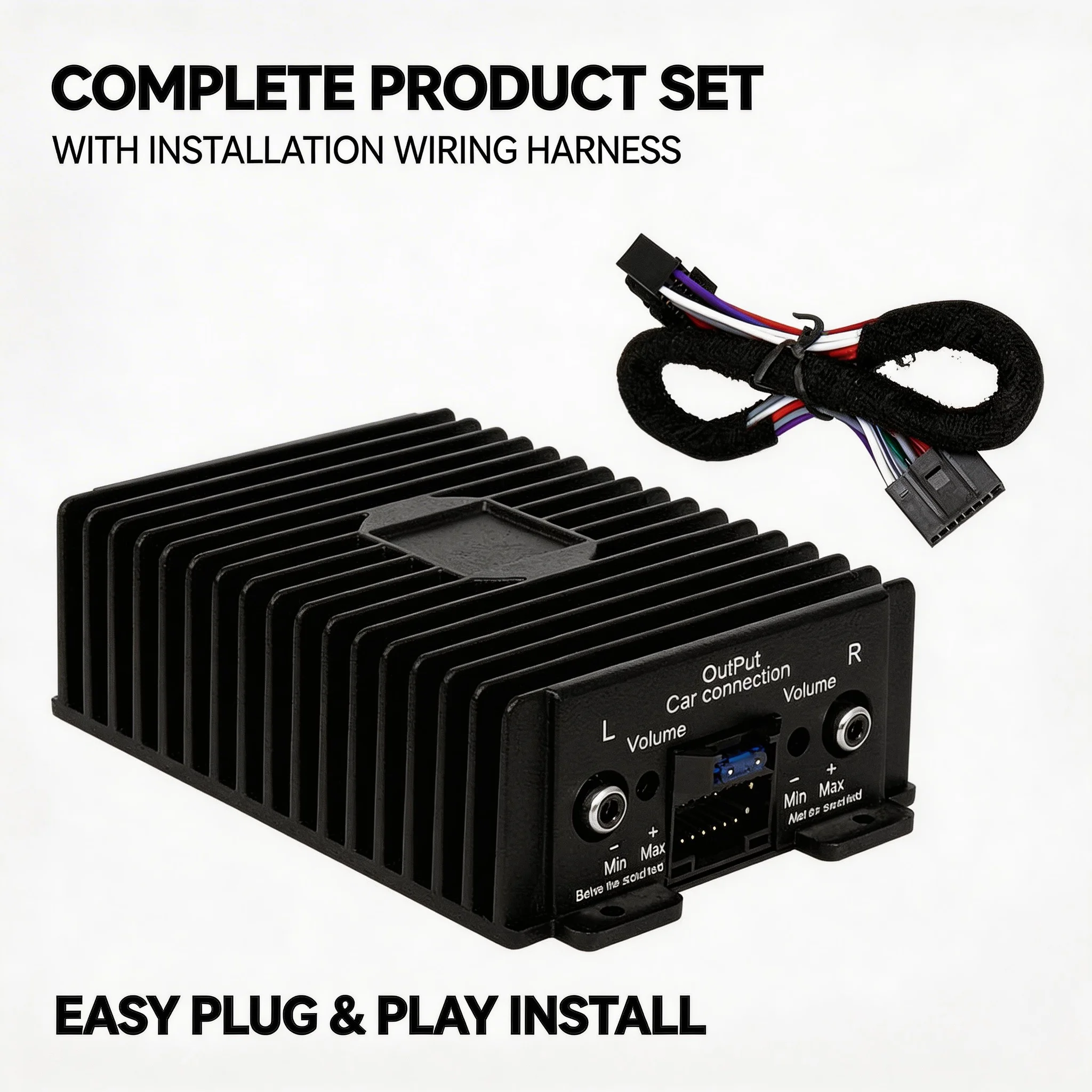4-Channel Car Amplifier Audio Modification Power Amplifier Digital Sound Processor Class A/B for Android Car Audio Accessories