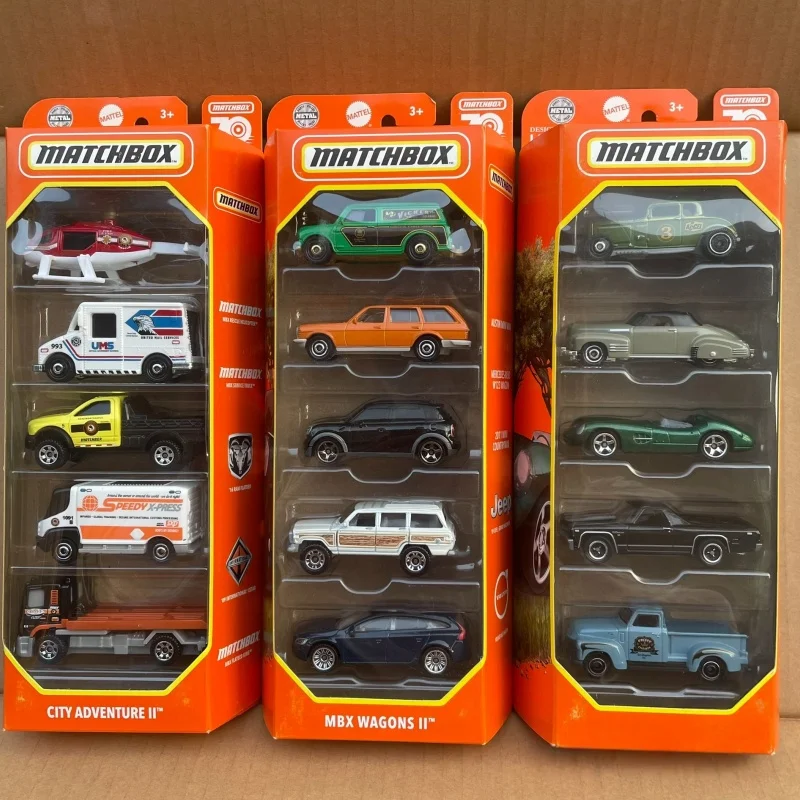 New 2026 Matchbox Five Car Set HVT 1:64 Series Die Casting Alloy Car Toy Car Model Collection Surprise Boy's Birthday Gift Toy