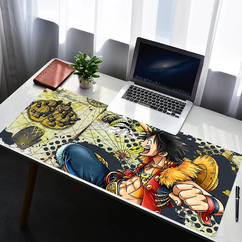 

Mouse Pad PC Non Slip Rubber Mousepad Laptop Gamer Cabinet HD Keyboard Pad Office Computer One Piece Luffy Gaming Desk Mouse Mat