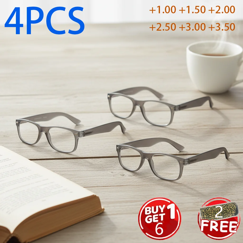 conjunto-de-oculos-de-leitura-com-bloqueio-de-luz-azul-4-unidades-leve-com-armacoes-cinza-transparentes-e-dobradicas-de-mola-para-um-ajuste-confortavel