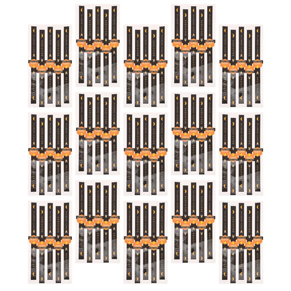 

100pcs Not Sticker Adhesive Label Sealing Stickers For Gift Bag Packaging Cake Box Bakery Seal Strip Labels Envelope Treat Bags