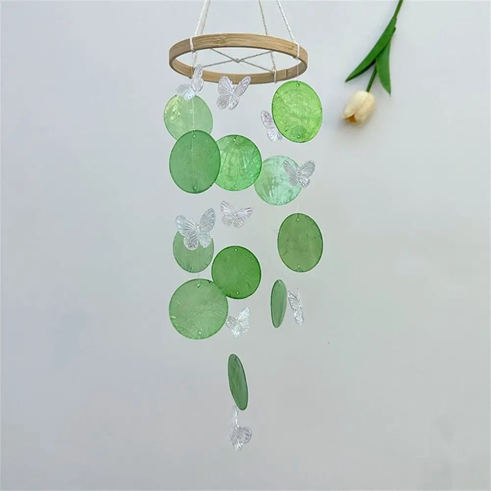 Fashion Handmade Rainbow Shell Wind Chimes Hanging Home Decor Outdoor Windchimes Seashell Wind Chimes Garden Patio Yard Lawn