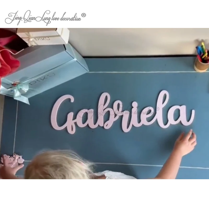 

Kid name cut out Wooden Name Sign Wooden first name Custom Nursery Decor Name Wall Decor