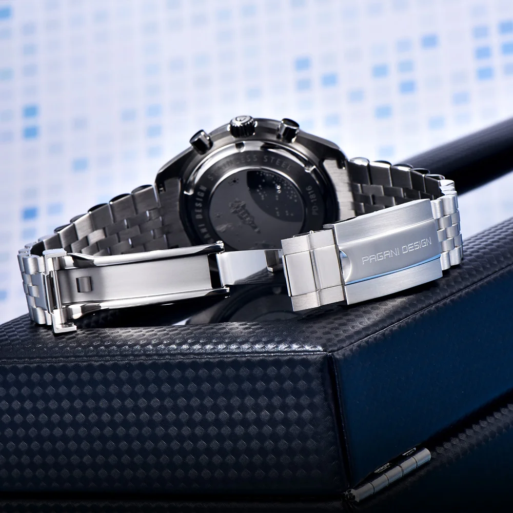 Pagani design 2025 ultimo orologio da uomo al quarzo di moda zaffiro di alta qualità VK67 cronografo di lusso da uomo sportivo in acciaio inossidabile