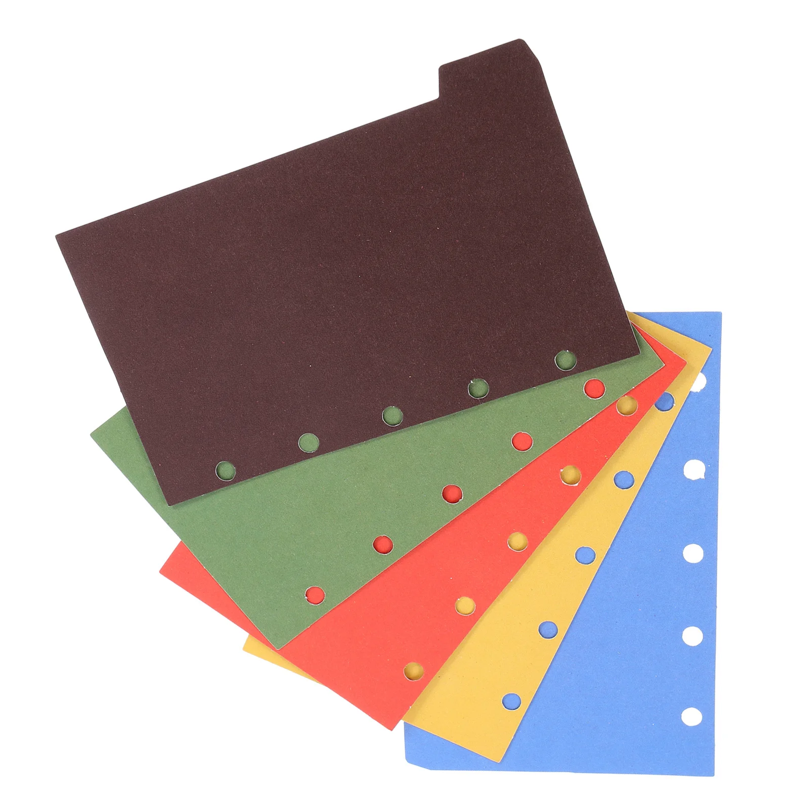 

2Sets Index Divider Loose-Leaf Page Markers Paper Binder Tabs Detachable Notebook Dividers Office School Folder Classification