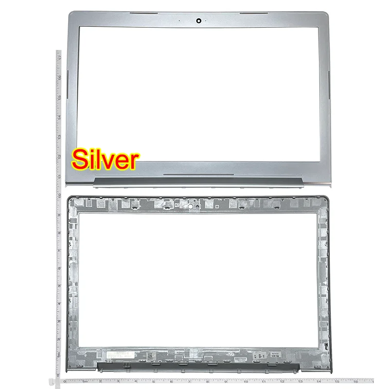 Nowa tylna pokrywa LCD/pokrywa przednia LCD dla Lenovo Ideapad 310-15 15IKB 15ISK 310-15ABR srebrna/czarna