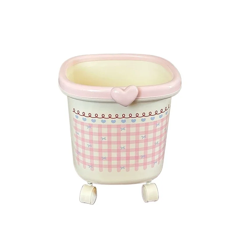 For Trash Can with Pulley Household Living Room Bedroom Large Capacity