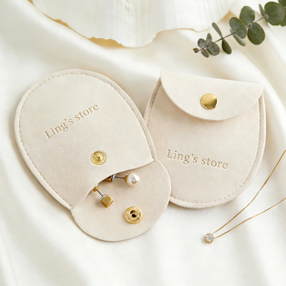 

100 шт. роскошных бархатных мешочков из микрофибры на кнопке для ювелирных изделий: колец, серег, ожерелий. Подарочная коробка на день рождения, Рождество, Хэллоуин.