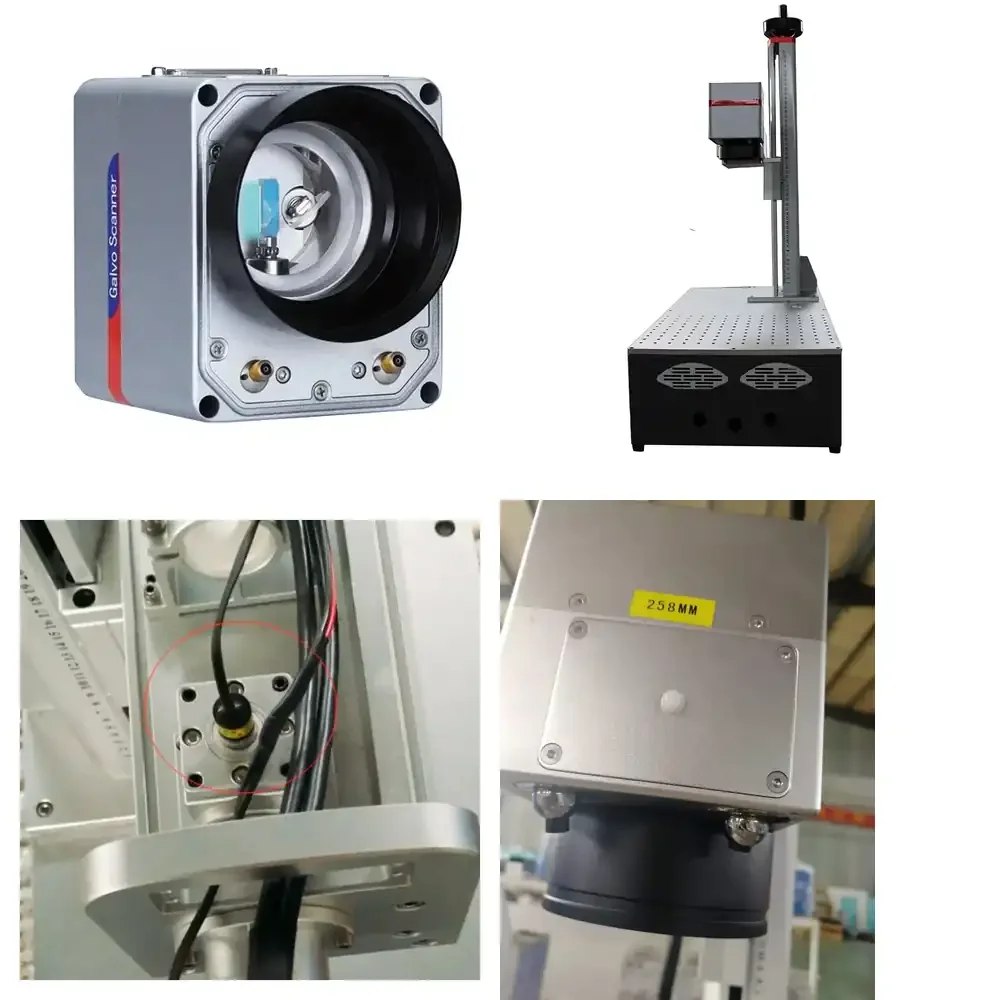 Portable 30W 20W Fiber Marking Machine for Metals for Integrated Circuit Board for PCB Marking for Metal Engraving for