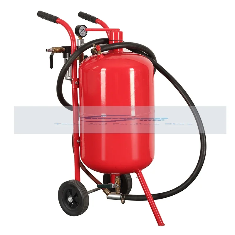 

80L 20Gal Sandblaster Heavy Duty Steel Abrasive Air Sand Blaster Mobile Rust Remove Surface Cleaning Recondition Machine