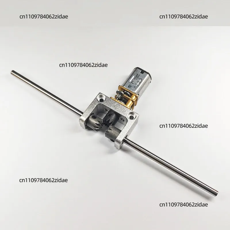 For N20 Motor T-type Bevel Gearbox 90 Degree 1:1 Right Angle Reverser with 2mm 3mm Shaft Drive Transmission Box