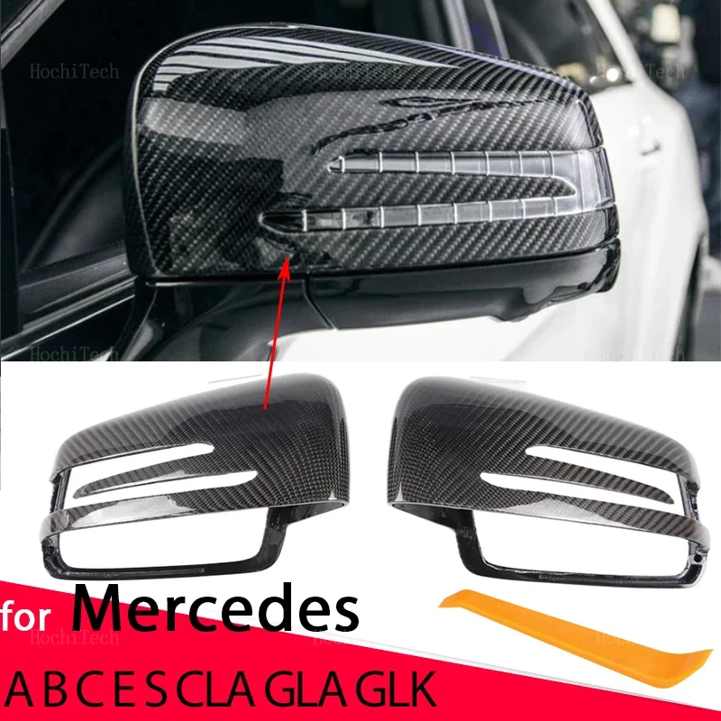 

High Quality Mirror Cover Trim For Mercedes Benz W176 W246 W204 W212 W221 C117 X204 X156 Replacement Real Carbon Fiber