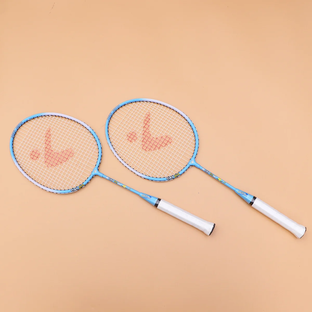 1 Pair Kids Aluminium Alloy Badminton Racket Outdoor Sports Racket Set Training Pats Paternity Children Cartoon Badminton Racket