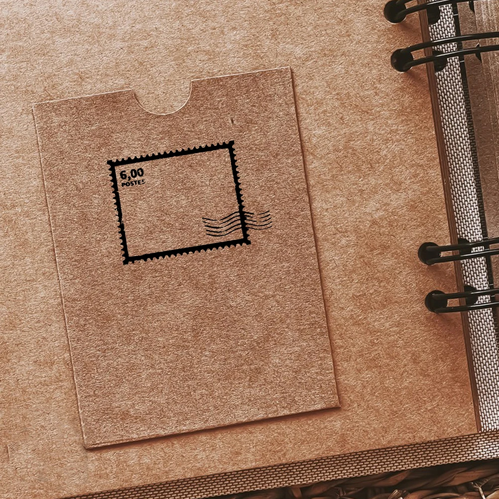 

2pcs Lotus Wood Seal Vintage Journal Stamps for Crafts Scrapbooking Wooden DIY Small Size Easy Storage Comfortable Hold Premium