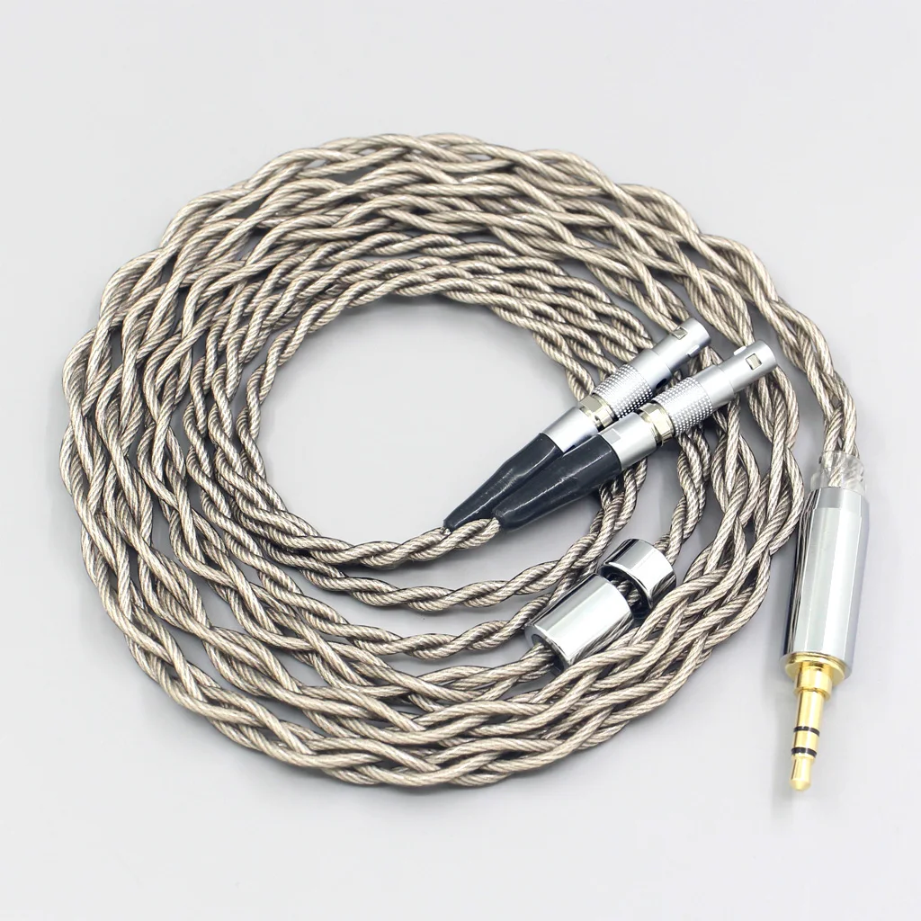 كابل سماعة أذن من الفضة النقية 99% لـ Ultrasone Veritas Jubilee 25E 15 Edition ED 8EX ED15 مطلي بالفضة 7944