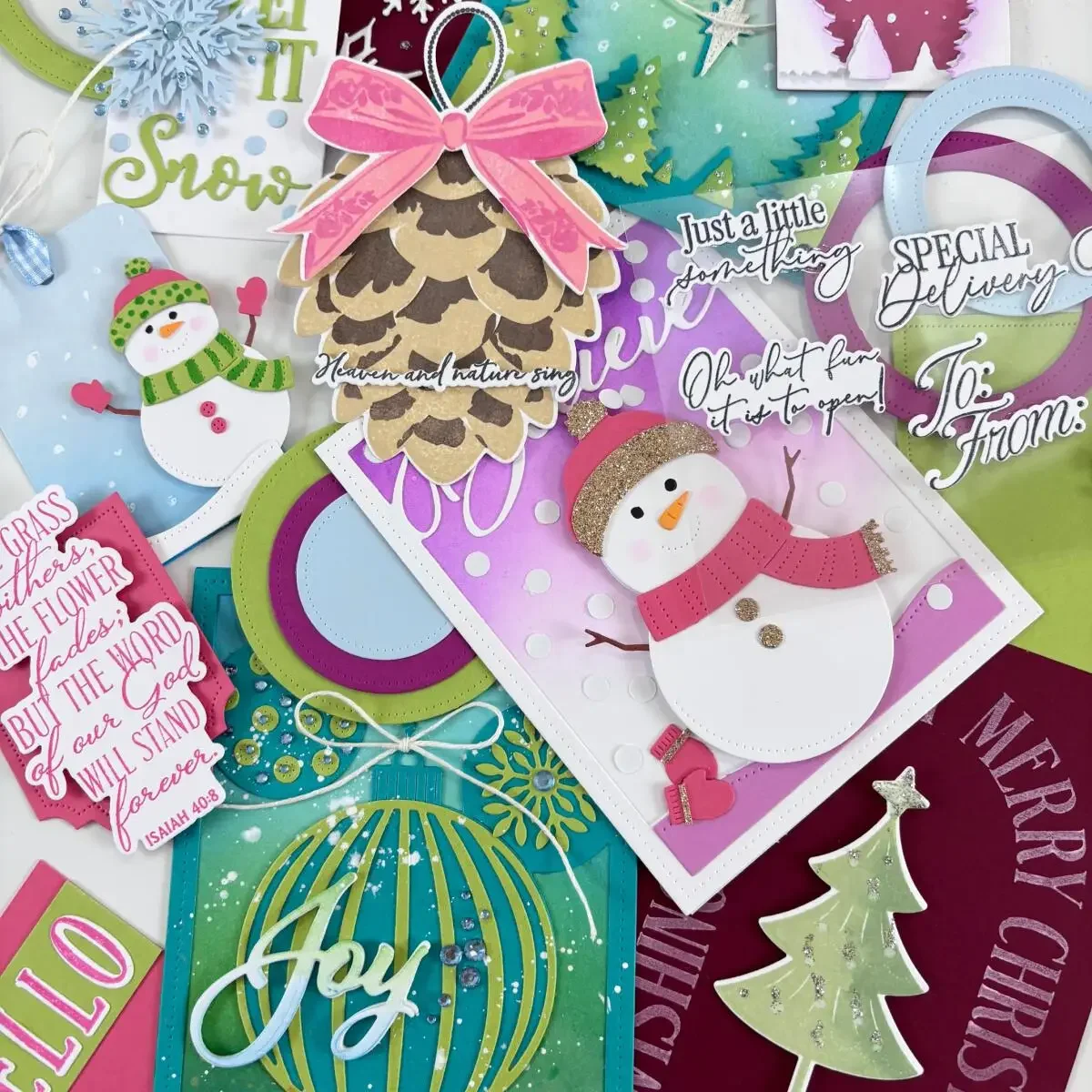 Christmas Snowman Tag Circles Metal Cutting Dies Clear Stamps for DIY Decorating Scrapbook Paper Card Embossing Craft New 2025