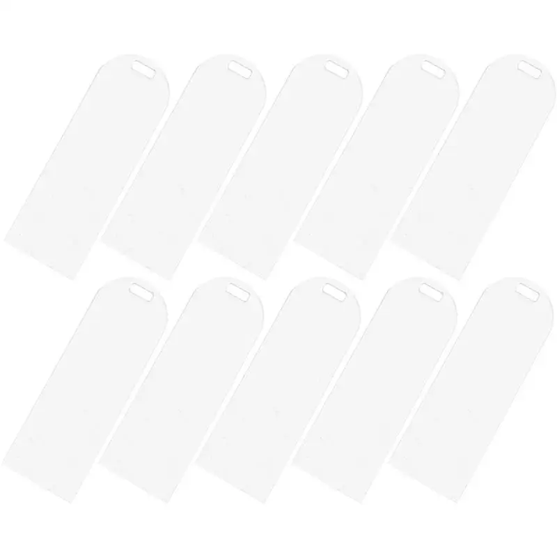 

10Pcs Clear Acrylic Bookmarks Handmade Blank Bookmarks Students Unfinished Bookmarks DIY Unpainted Bookmarks 15x5cm