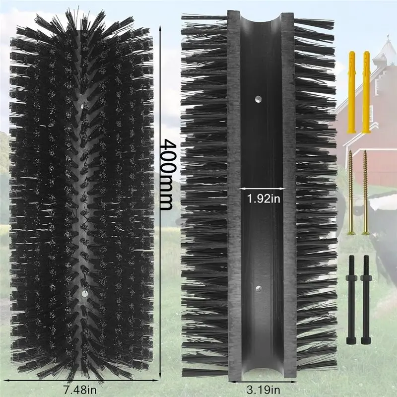 HOTB72A Livestock Scratching Brush Goat Scratcher Tool Full Massage Grooming Brushes For Cow,Cattle,Cow,Sheep, Horses,Pigs, 1Kit