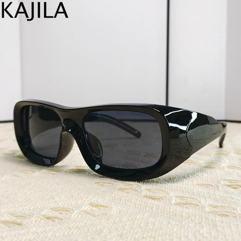 Vintage y2k Punk Sonnenbrille Frauen Männer Luxusmarke quadratische Steampunk Sonnenbrille für Damen wickeln Brillen schirme uv400