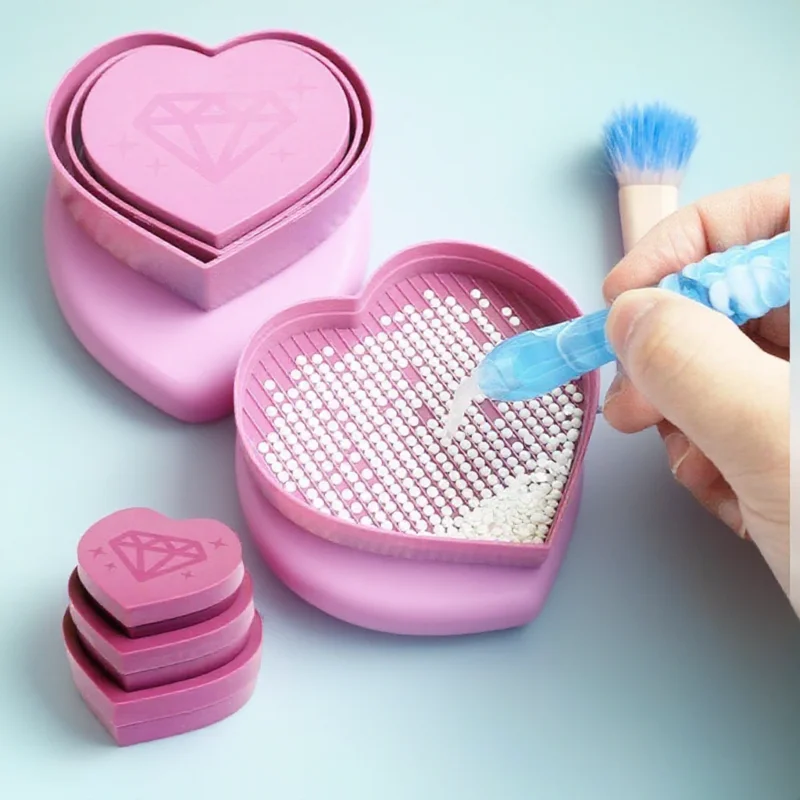 Aufbewahrungsbox aus Kunststoff mit großer Kapazität für Perlenplatten und Diamantmalerei-Zubehör, DIY-Organizer, Aufbewahrung von Bastelbedarf