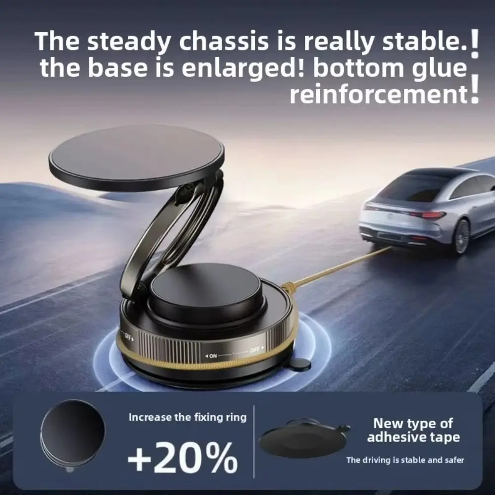 

Adjustable Magnetic Phone Holder Multi-functional Foldable Car Phone Holder Anti-Shake Double Sided Car Navigation Bracket