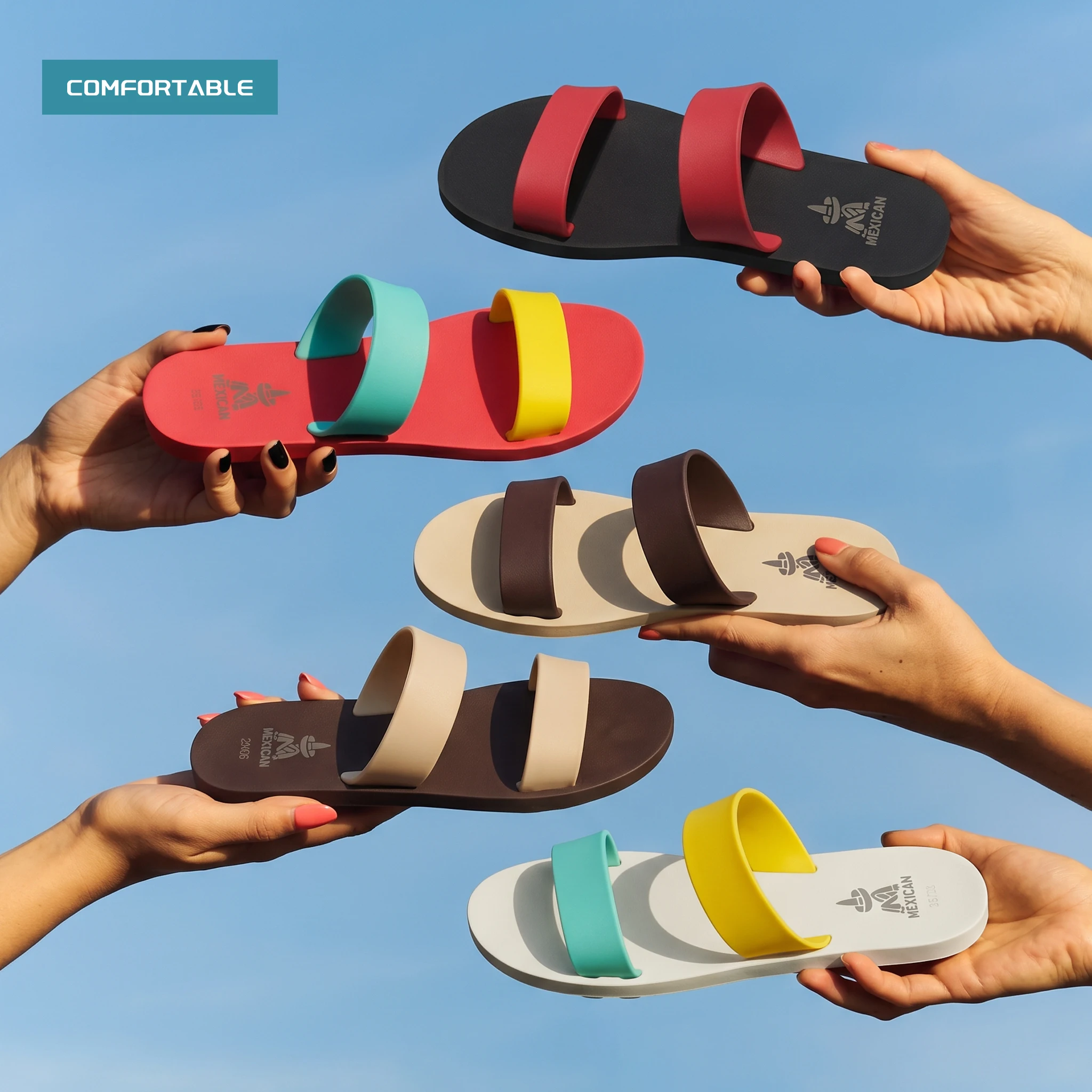 Two‑Band Slide Sandals Tire‑Pattern Anti‑Slip Outsole Summer Beach Slippers Lightweight Flat Casual Indoor Outdoor Slides