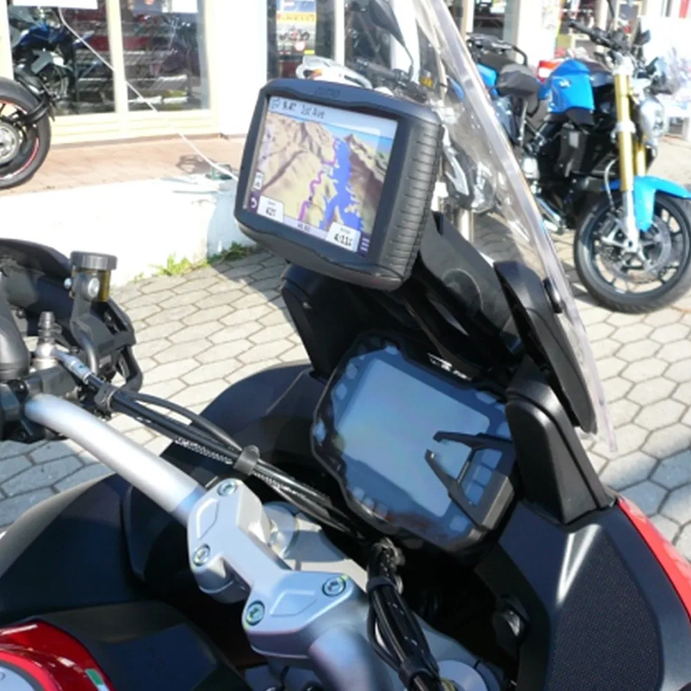 2025 2026 MultistradaV2 CNC Windshield Mount Navigation Bracket GPS Smartphone Holder For Ducati Multistrada V2 S 2022 2023 2024