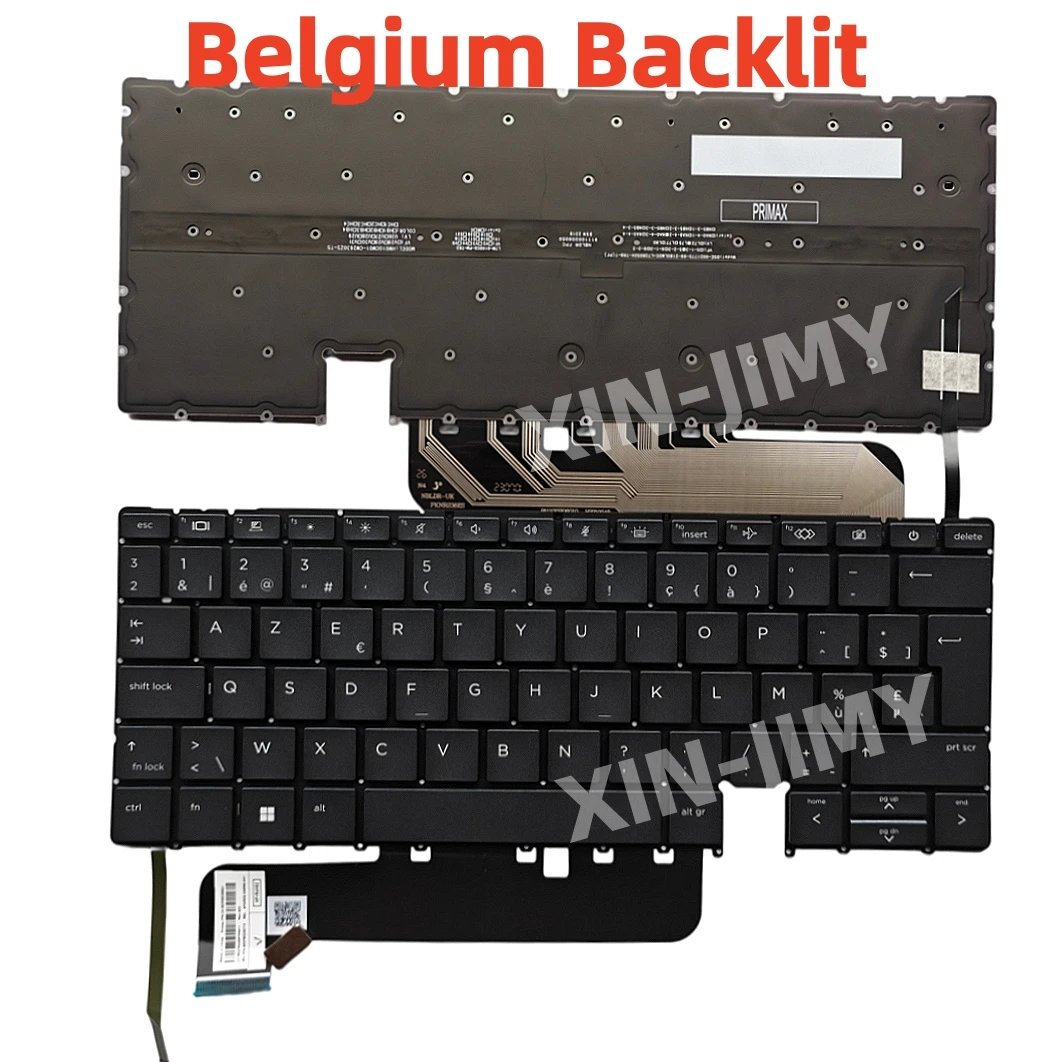 New Backlit Belgium Keyboard for HP Elite Dragonfly G3 Dragonfly G4 13.5'' Black Backlit BE