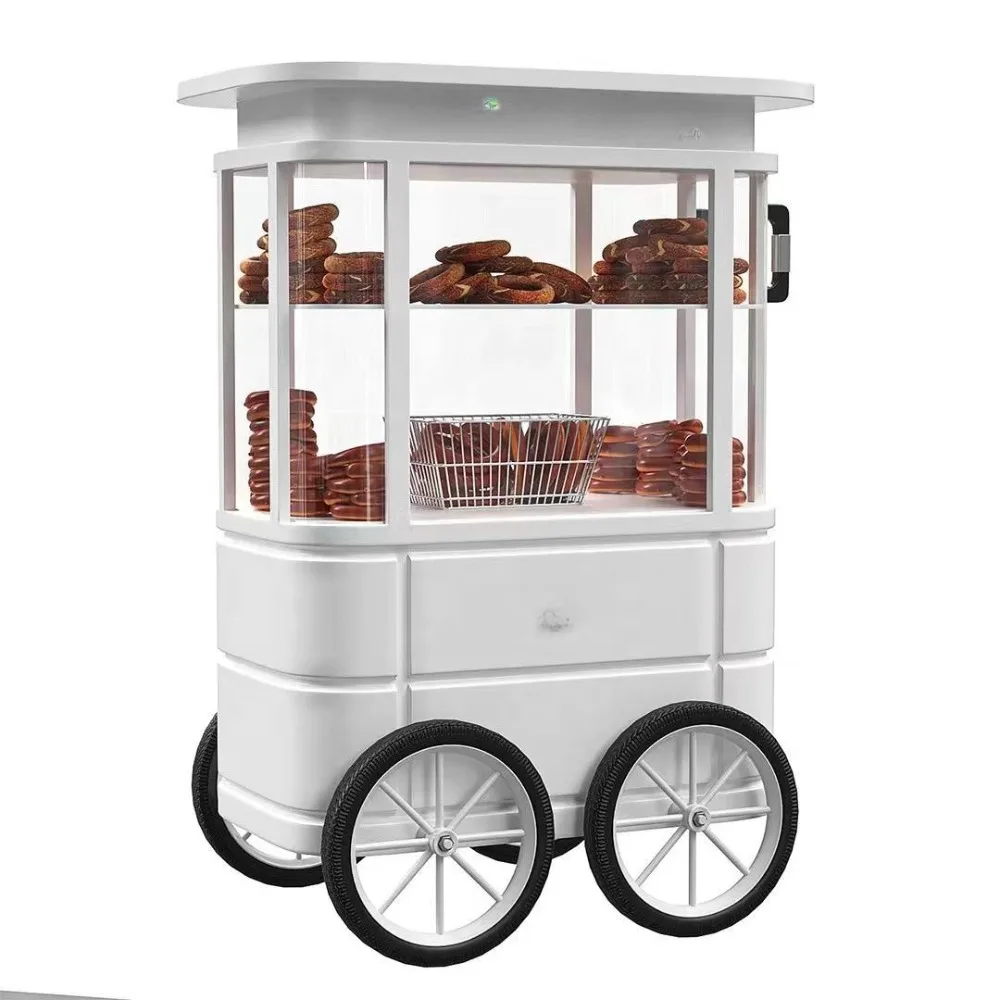 Centro comercial del carro de los dulces de la torta del postre negro blanco de la boda del metal