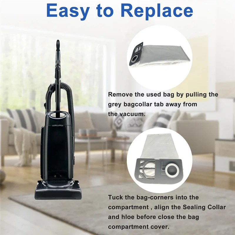 B13C Sacchetti per la polvere di ricambio per Riccar Serie R25 R25S, R25D, R25P Aspirapolvere verticale Aspirapolvere Parte del filtro R25HC-6