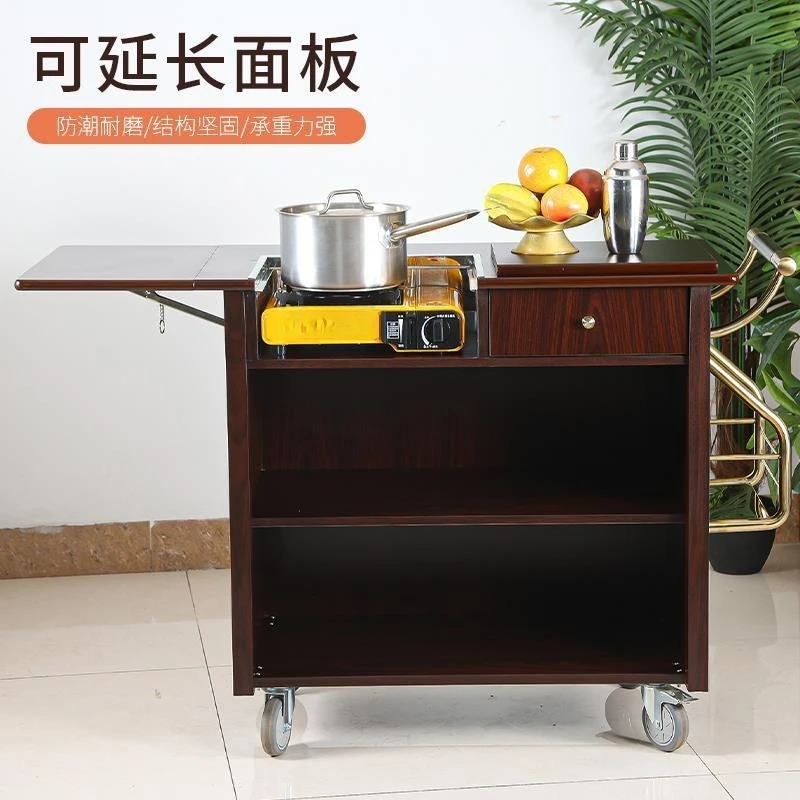 Black peach cassette furnace car push mobile on-site cooking heating cooking food truck