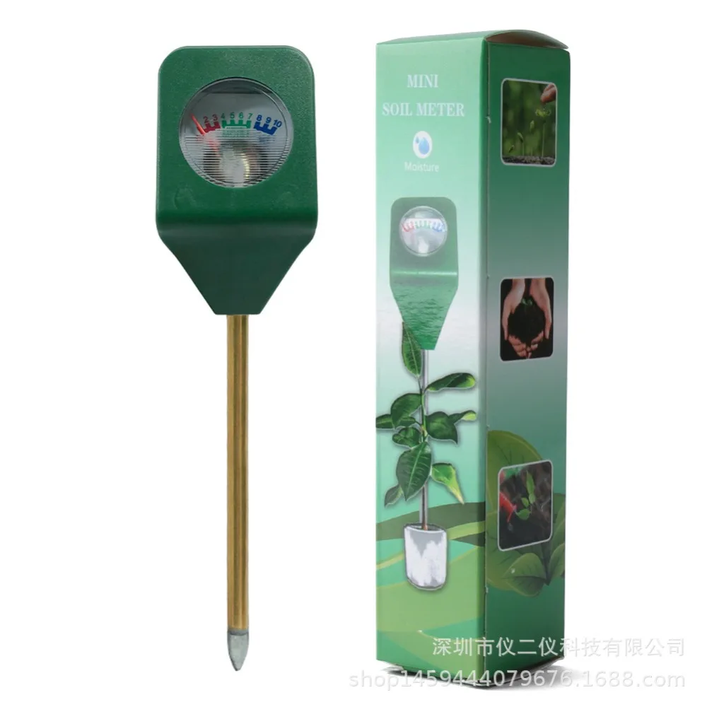 Tragbares Mini-Bodenfeuchtemessgerät, 3-in-1, Pflanzenwasser, Licht, PH-Tester, tragbares Hygrometer, für den Innen- und Außenbereich, Topfpflanzen, langlebig