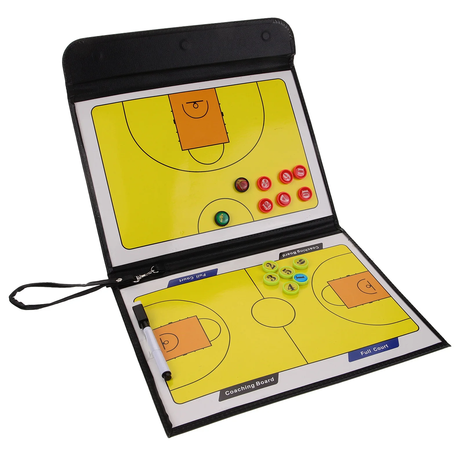 

Three Fold Tactical Board Reusable Training Match Strategy Tool for Basketball Football Light