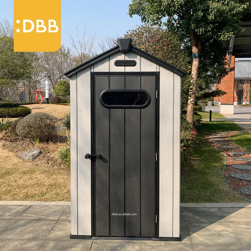 

4 фута Gable садовый сарай для хранения крыльца экологически чистый плоский дах водонепроницаемые однодверные садовые принадлежности