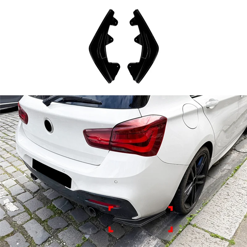 

A85E-Rear Bumper Side Splitters For BMW 1 Series F20 F21 LCI M Sport 2015-2019 Car Accessories