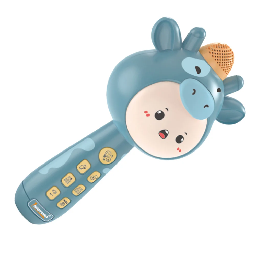 مجموعة واحدة من ميكروفون لاسلكي للأطفال، لعبة الموسيقى الإبداعية، ميكروفون أطفال بألوان زاهية لتغني متعة الكاريوكي #1