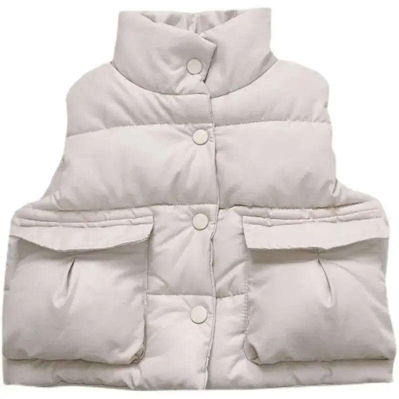 Autumn/Winter Children\'s Down Vest Jacket New Boys\' and Girls\' Thick Tank Top Wear Winter Coat